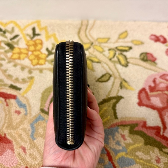 Unisex GUCCI Guccissima Signature Sukey Zip Around Wallet Black - Picture 5 of 16